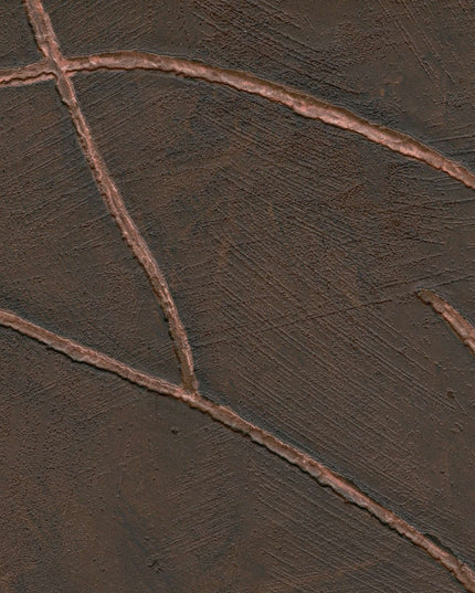 VP 1004 70 Elitis Kintsugi Kintsugi - Dit behang is een rijke combinatie van diepe bruine tinten met subtiele accenten van roestbruin en aardse grijstinten