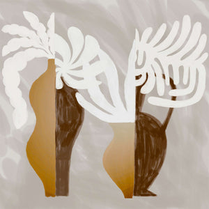VP 1006 01 Elitis Kintsugi Une certaine magnificence - Dit behang is zacht beige van achtergrond