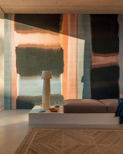 beige en oranje