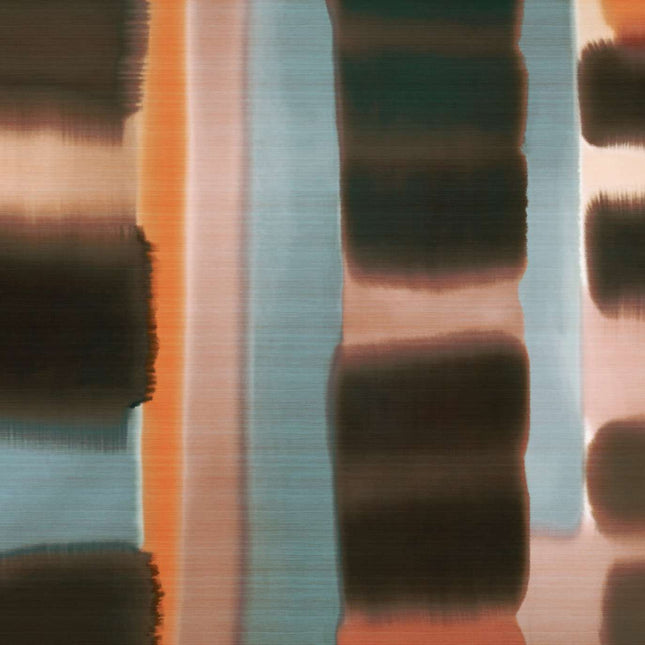 VP 1015 02 Elitis Ceres Abstrait - Dit behang is een zachte combinatie van zwart met lichte tinten blauw