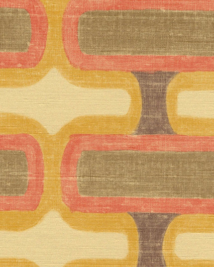 VP 1037 23 Elitis Elixir de soies Rythme - Dit behang is een warme combinatie van beige