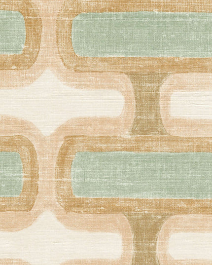 VP 1037 54 Elitis Elixir de soies Rythme - Dit behang is samengesteld uit zachte beige tinten