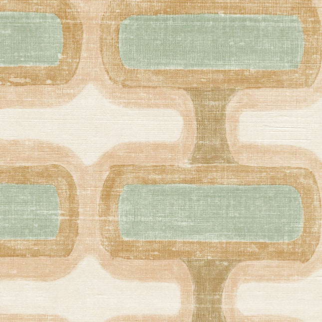 VP 1037 54 Elitis Elixir de soies Rythme - Dit behang is samengesteld uit zachte beige tinten