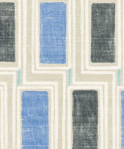 VP 1039 44 Elitis Elixir de soies Beat - Dit behang is een harmonieuze mix van beige met accenten in blauw en donkergrijs