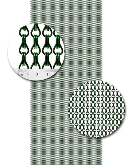Aluminium ketting Uni A04 groen