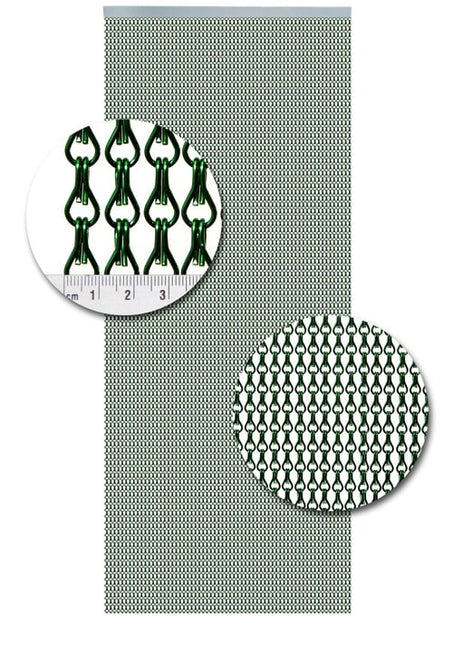 Aluminium ketting Uni A04 groen