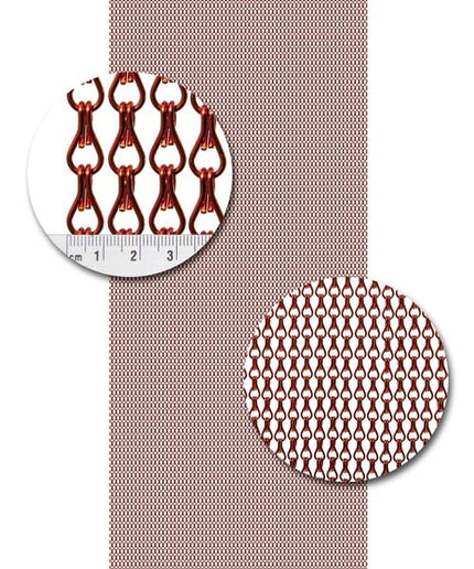 Aluminium ketting Uni A05 rood
