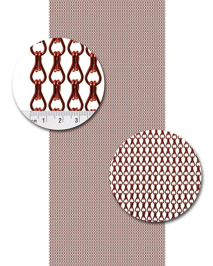 Aluminium ketting Uni A05 rood