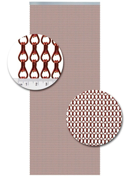 Aluminium ketting Uni A05 rood