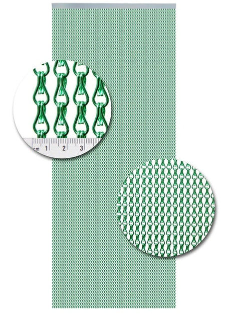 Aluminium ketting Uni A08 lichtgroen