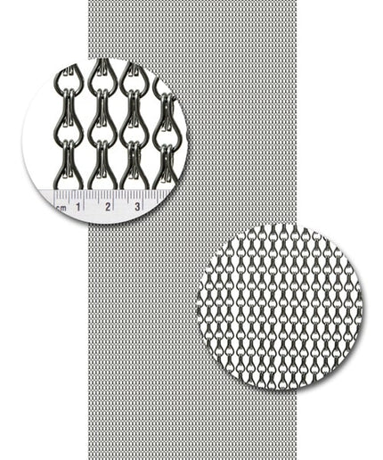 Aluminium ketting Uni A12 antraciet