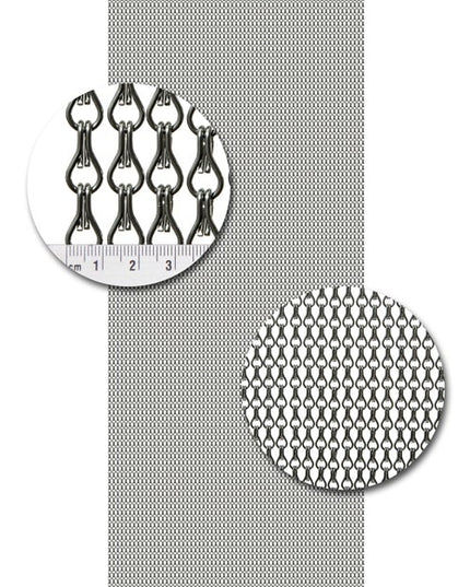 Aluminium ketting Uni A12 antraciet
