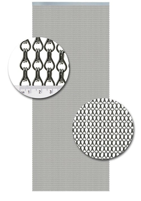 Aluminium ketting Uni A12 antraciet