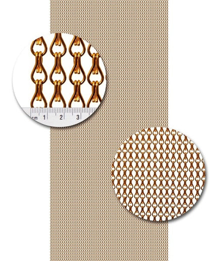 Aluminium ketting Uni A13 uni oranje