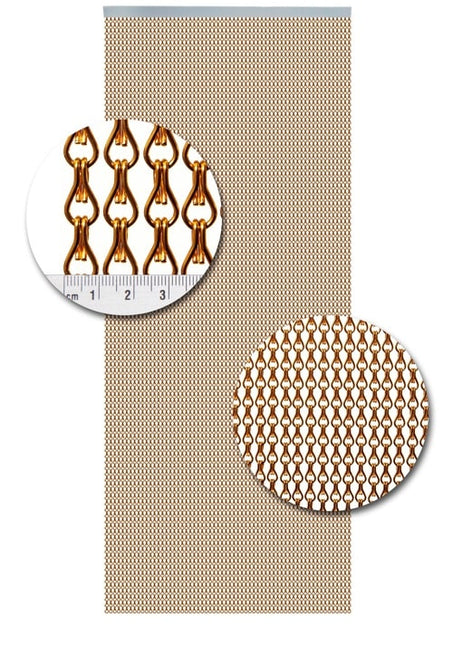 Aluminium ketting Uni A13 uni oranje