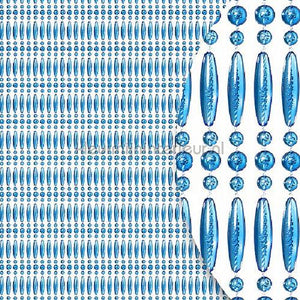 Kleurmijninterieur Koral recht kralen blauw recht | Bestellen bij https://www.kleurmijninterieur.nl/