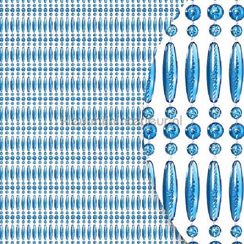 Kleurmijninterieur Koral recht kralen blauw recht | Bestellen bij https://www.kleurmijninterieur.nl/