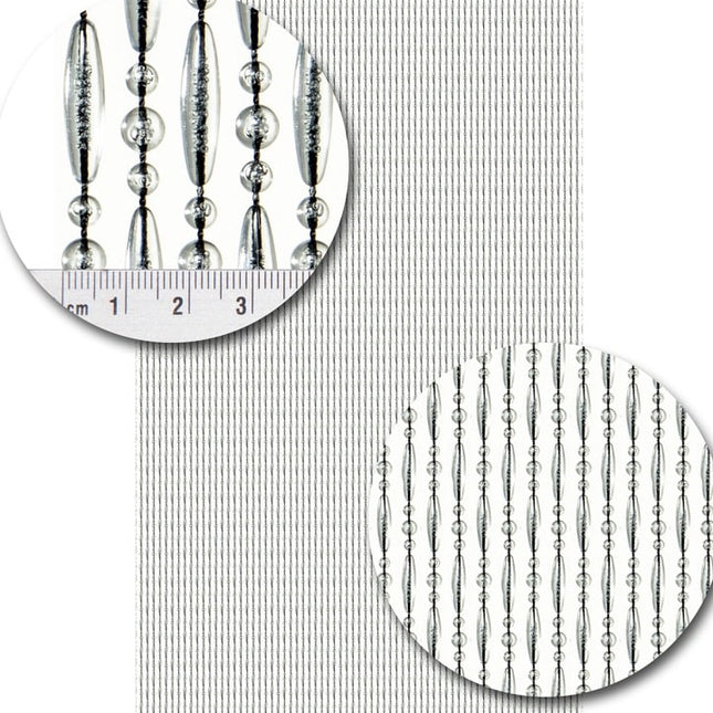 Koral transparant zwarte draad verspringend op maat