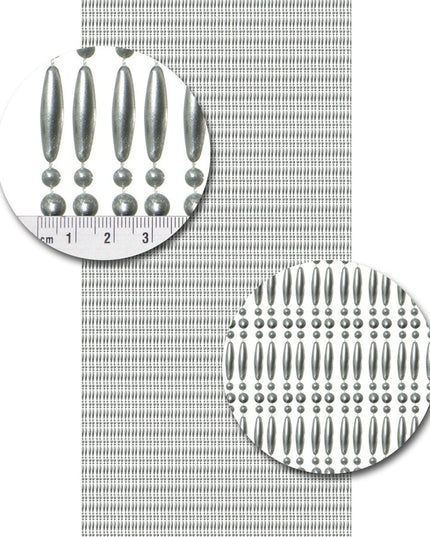 Koral zilver metallic recht 100 x 240 in de dag