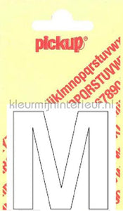Pick-up Basic Letters en Cijfers m-wit | Bestellen bij https://www.kleurmijninterieur.nl/