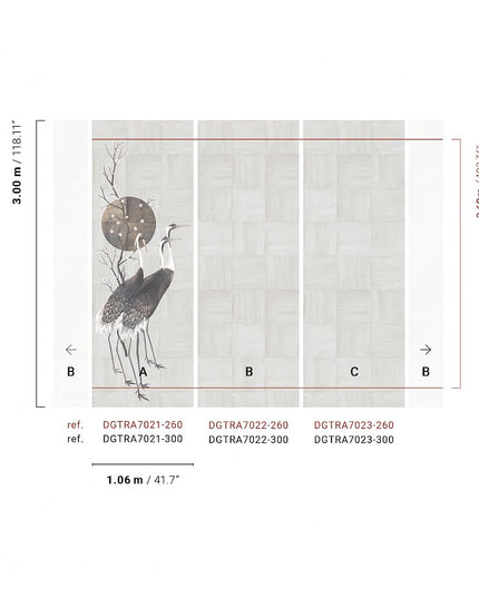 DGTRA7032-260 Masureel Traces Tsuro Paneel B