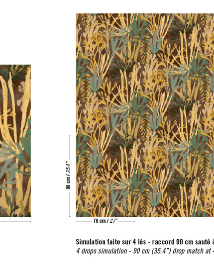 TP 303 05 Elitis Flower power Algues