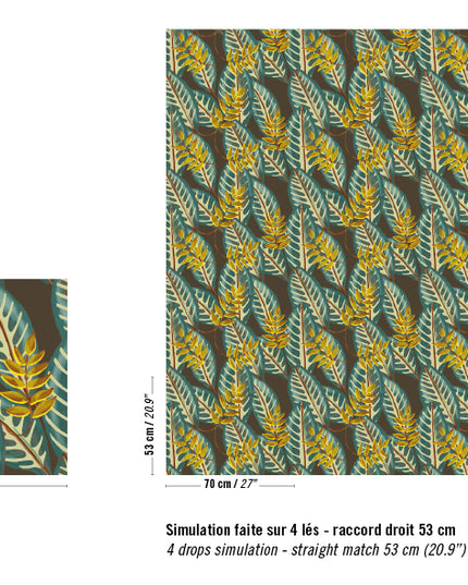 TP 302 03 Elitis Flower power Alocasia