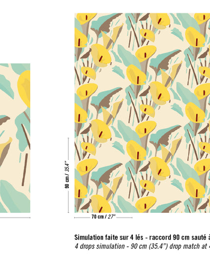 TP 304 05 Elitis Flower power Arum