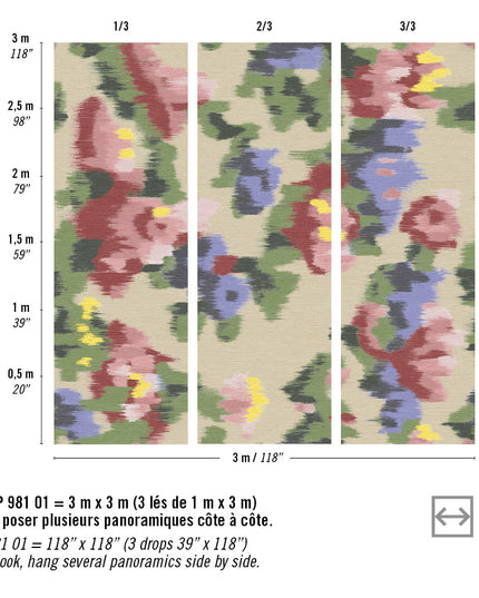 VP 981 01 Elitis Matieres a reflexions x Callidus Guild Abstract Floral