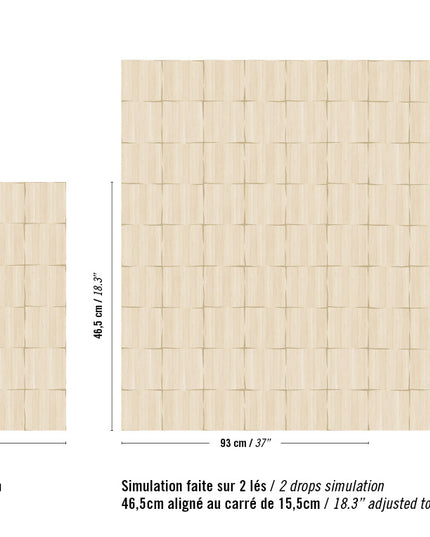 RM 1041 15 Elitis Marqueteries Feuilles d'or Une classique esthetique