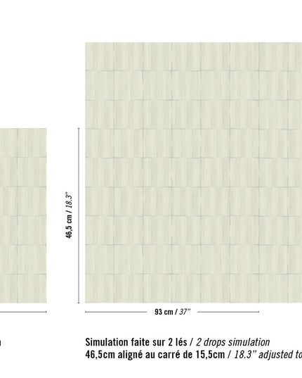 RM 1041 42 Elitis Marqueteries Feuilles d'or Tendance hype