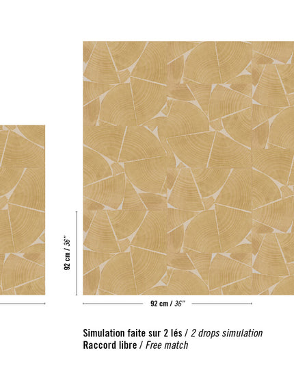 RM 1037 15 Elitis Marqueteries  Fragments Un juste equilibre