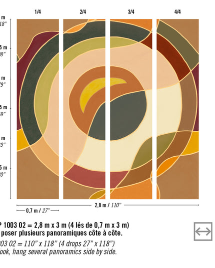 VP 1003 02 Elitis Cordes Sensibles x Veronique de Soultrait Terre Symbole de l'infini