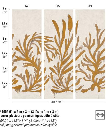 VP 1005 01 Elitis Kintsugi Algues Dorées