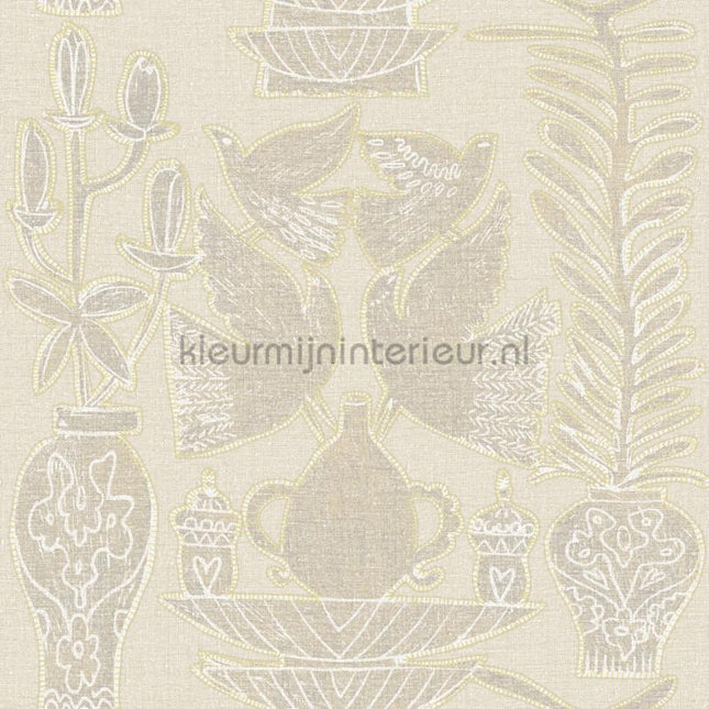 Elitis Lins brodes VP 954 01 | Bestellen bij https://www.kleurmijninterieur.nl/