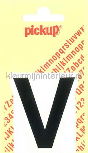 Pick-up Basic Letters en Cijfers v-zwart | Bestellen bij https://www.kleurmijninterieur.nl/