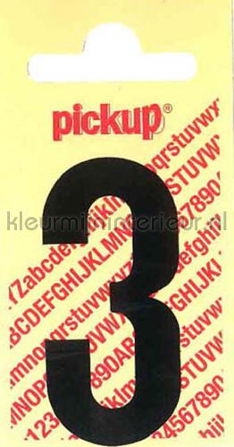 Pick-up Rechte Letters en Cijfers 3-zwart | Bestellen bij https://www.kleurmijninterieur.nl/