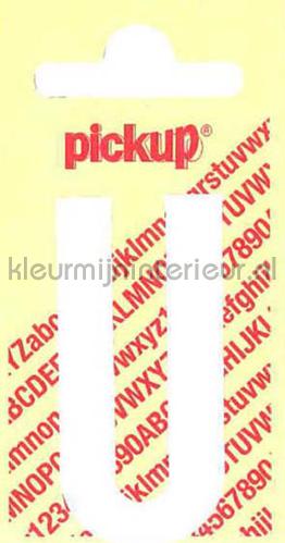 Pick-up Rechte Letters en Cijfers u-wit | Bestellen bij https://www.kleurmijninterieur.nl/