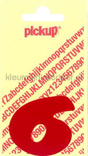 Pick-up Sierlijke Letters en Cijfers 6-rood | Bestellen bij https://www.kleurmijninterieur.nl/