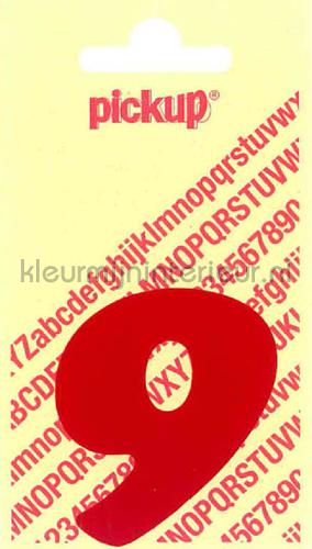 Pick-up Sierlijke Letters en Cijfers 9-rood | Bestellen bij https://www.kleurmijninterieur.nl/