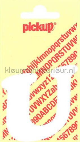 Pick-up Sierlijke Letters en Cijfers u-wit | Bestellen bij https://www.kleurmijninterieur.nl/