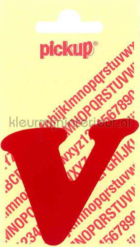 Pick-up Sierlijke Letters en Cijfers v-rood | Bestellen bij https://www.kleurmijninterieur.nl/