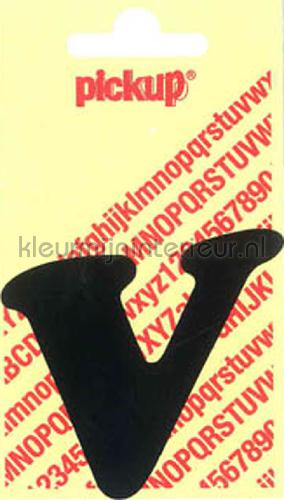 Pick-up Sierlijke Letters en Cijfers v-zwart | Bestellen bij https://www.kleurmijninterieur.nl/