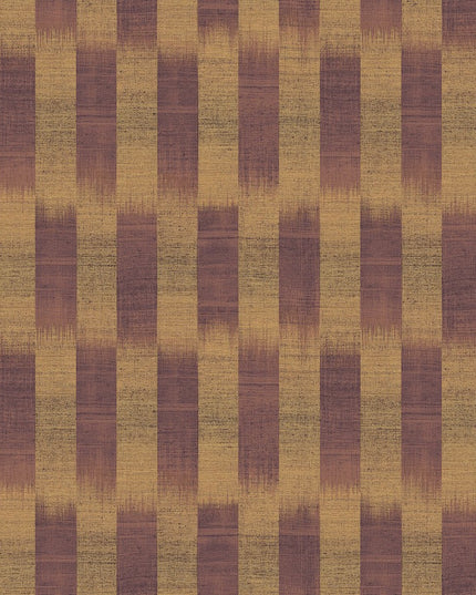 RIC103 Masureel Serica Patola - Dit behang is een mix van warme oker- en diepbruine tinten met een zachte
