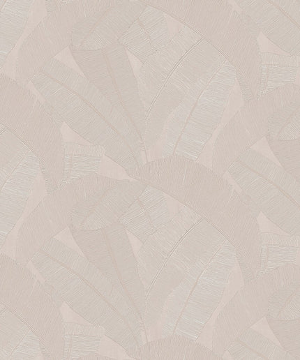 RIC202 Masureel Serica Banyan - Dit behang is uitgevoerd in zachte beige en lichtzilver tinten die samen een subtiel