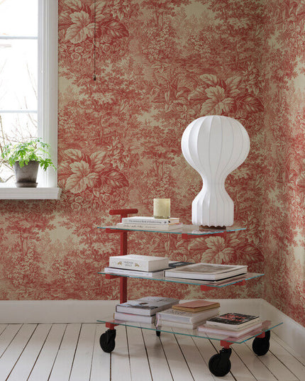 S10401 Sandberg Tidlosa Forest Toile Red
