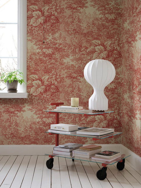 S10401 Sandberg Tidlosa Forest Toile Red