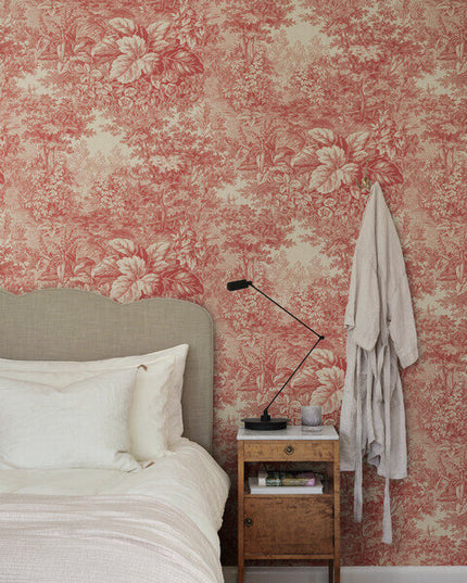 S10401 Sandberg Tidlosa Forest Toile Red