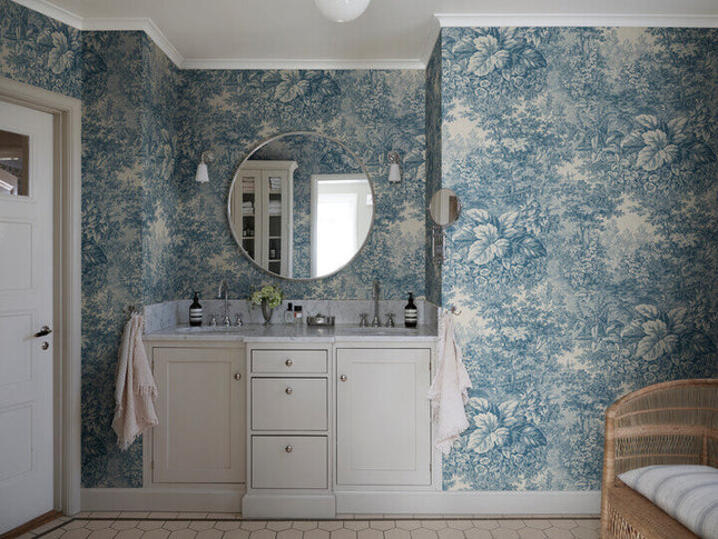S10402 Sandberg Tidlosa Forest Toile Blue