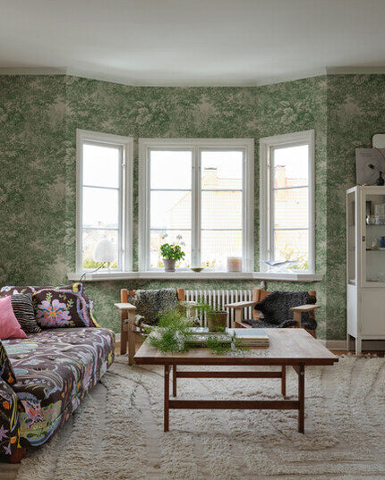 S10403 Sandberg Tidlosa Forest Toile Green